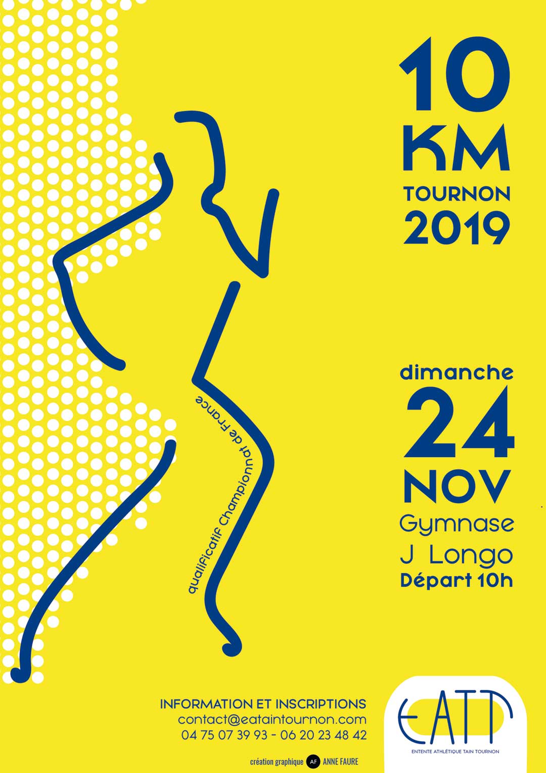 10 KMS DE TOURNON. Dimanche 24 novembre 2019.