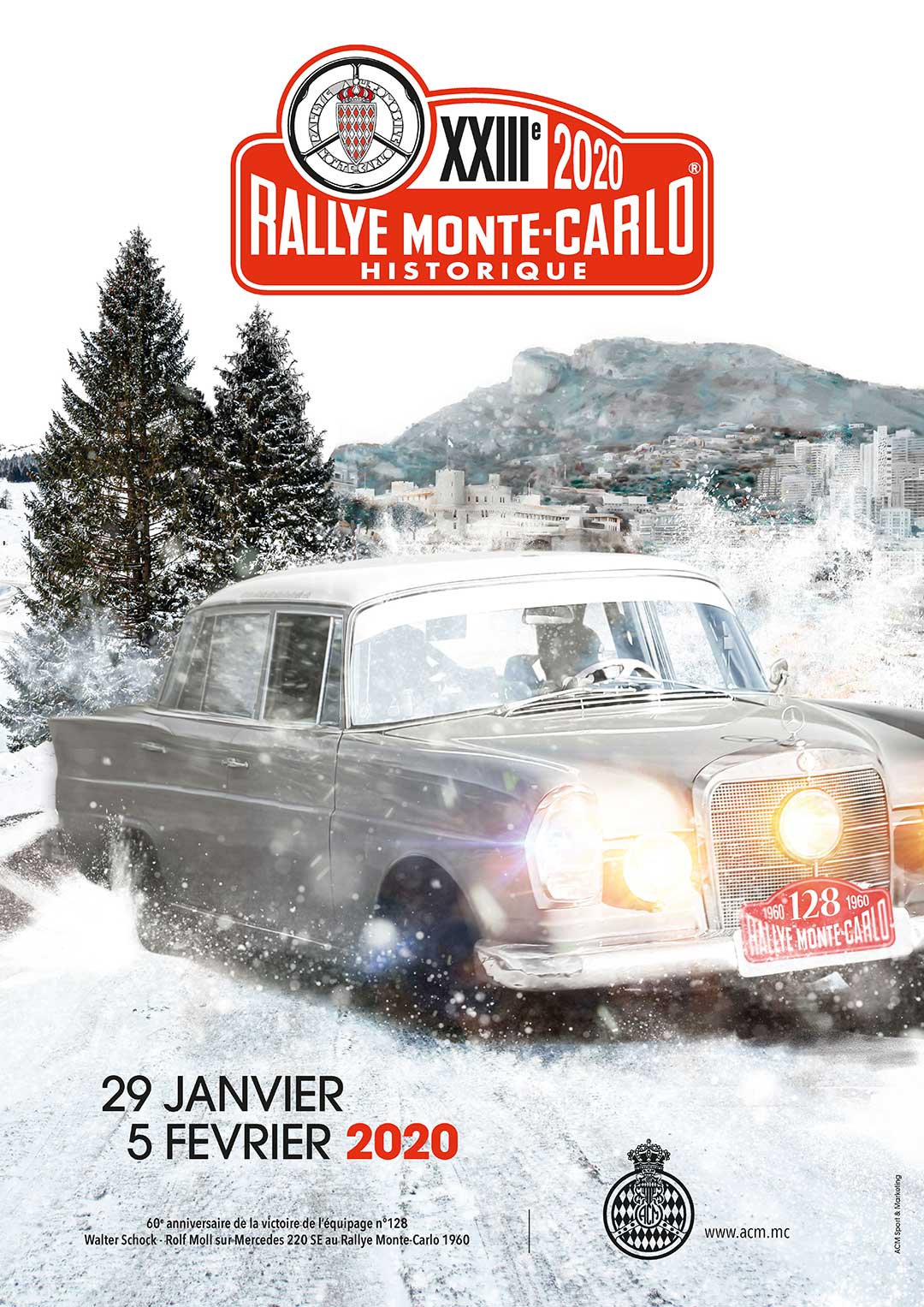 Le Rallye Monte-Carlo Historique fera escale à Tournon-sur-Rhone, sur le quai Farconnet, le dimanche  2 février 2020.