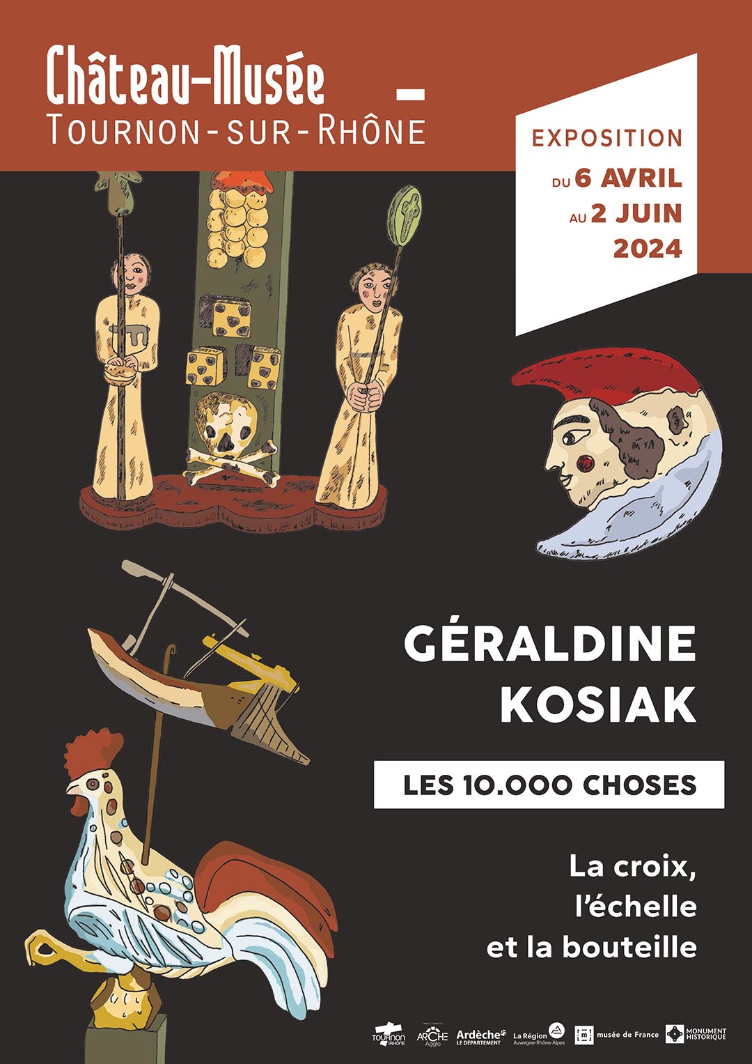 Exposition de Géraldine Kosiak au Château-musée du 6 avril au 12 juin 2024.